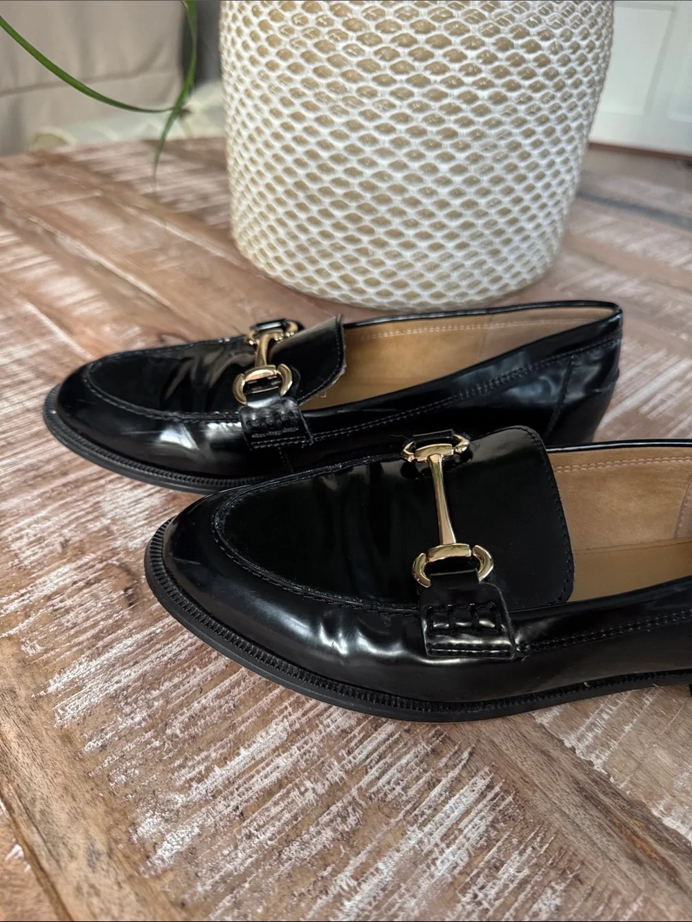 J Crew Black Classic loafers Size 7.5